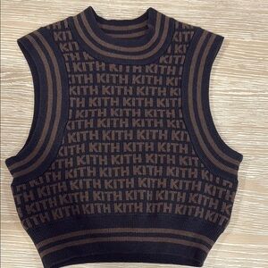 Kith Black and Brown Sleeveless Top